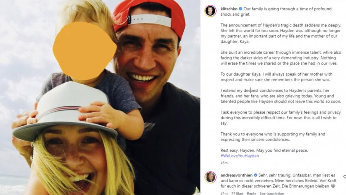 Wladimir Klitschko: Erstes Statement zum Tod von Hayden Panettiere